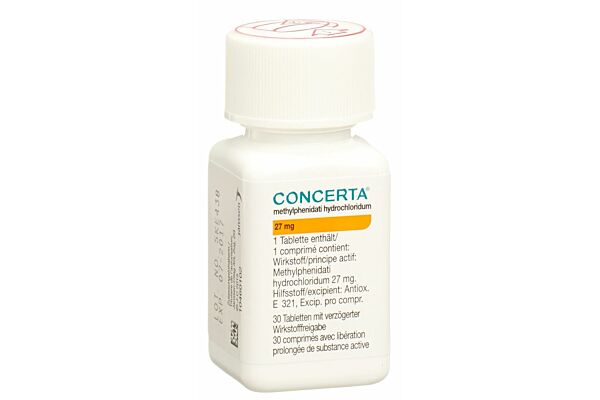Concerta cpr ret 27 mg fl 60 pce
