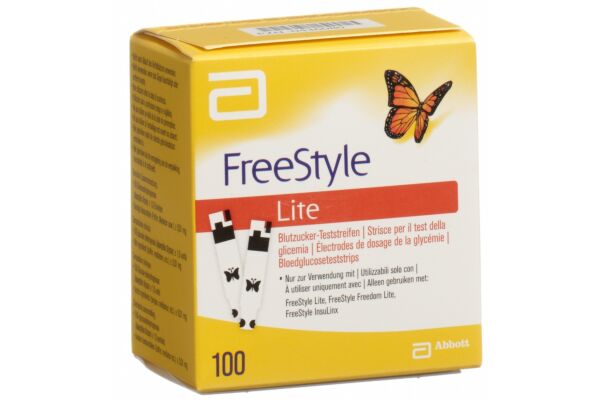 Abbott FreeStyle Lite électrodes de dosage de la glycémie 100 pce
