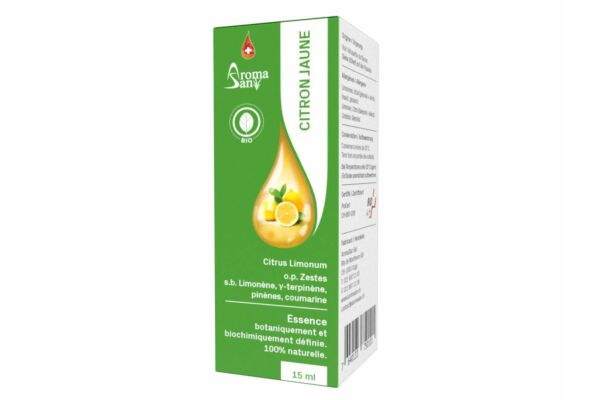 Aromasan Zitrone Äth/Öl in Schachtel Bio 15 ml