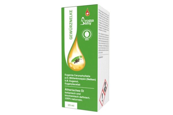 Aromasan Gewürznelke Äth/Öl in Schachtel Bio 15 ml