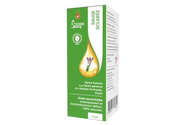 Aromasan sauge sclarée huil ess dans étui bio 5 ml