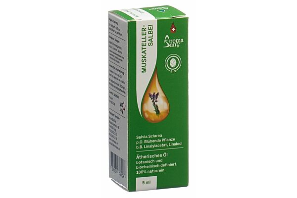 Aromasan Muskateller Salbei Äth/Öl in Schachtel Bio 5 ml
