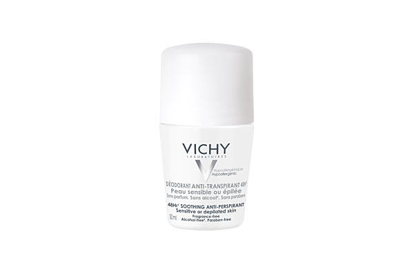 Vichy déo peaux sensibles anti-transpirant roll-on 50 ml
