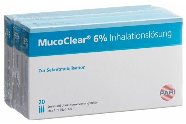 PARI MucoClear 6 % NaCl solution inhalation 60 amp 4 ml
