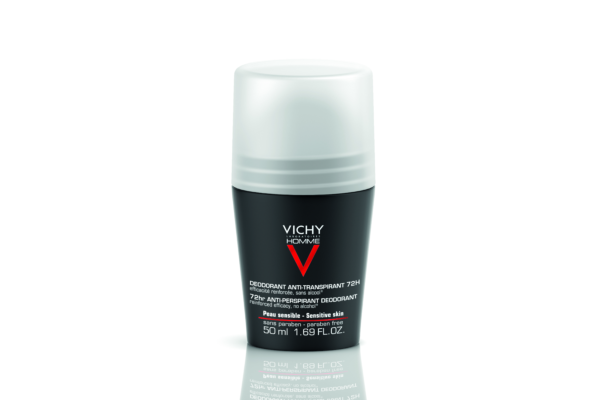 Vichy Homme déo anti-transpirant 72h roll-on 50 ml