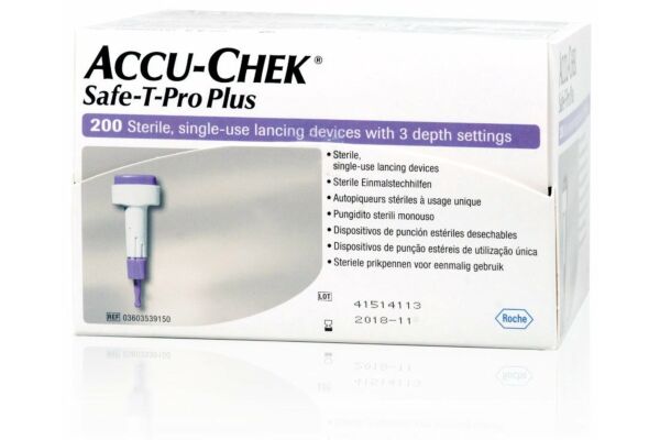 Accu-Chek Safe-T Pro Plus autopiqueur usage unique 200 pce