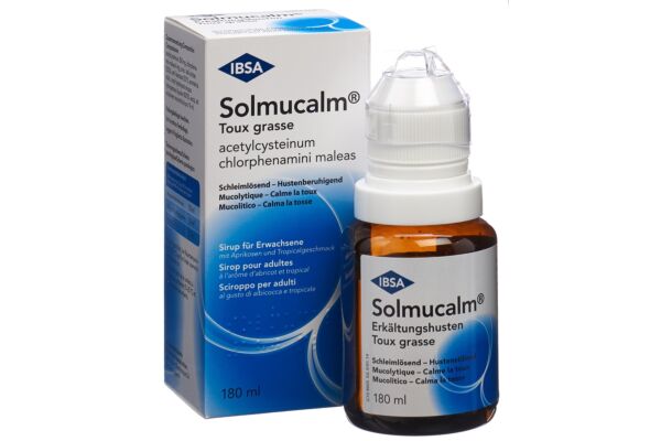 Solmucalm toux grasse sirop adult fl 180 ml