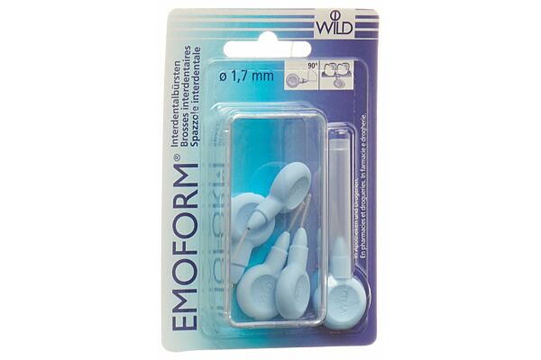 Emoform brosse interdentaire 1.7mm bleu clair 5 pce
