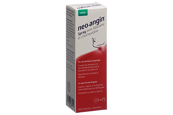 neo-angin Spray mit Lidocain und Chlorhexidin 50 ml