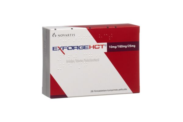 Exforge HCT cpr pell 10mg/160mg/25mg 28 pce