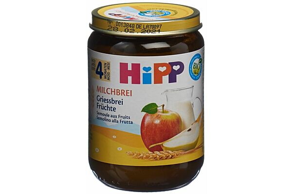 HiPP Milchbrei Griessbrei Früchte 190 g