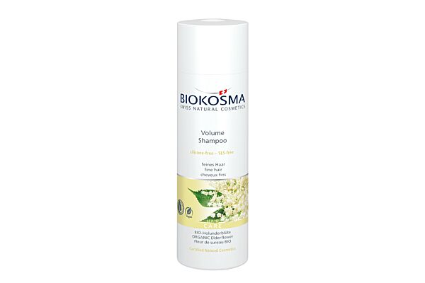 BIOKOSMA Shampooing Volume Fleurs de sureau BIO fl 200 ml