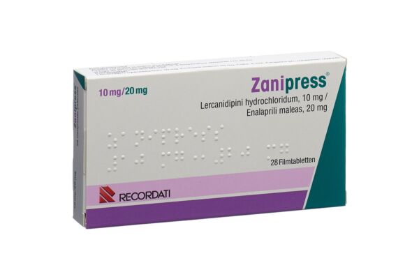 Zanipress cpr pell 10/20 mg 28 pce