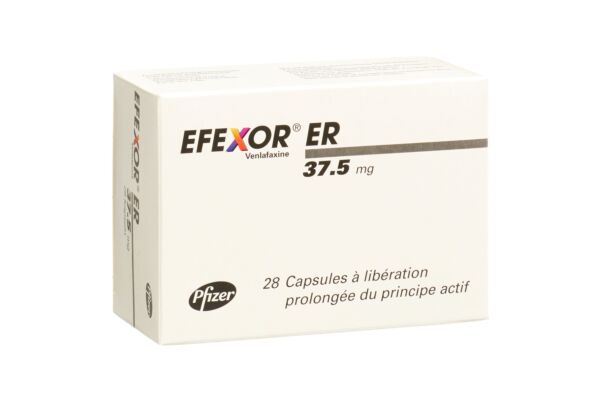 Efexor ER caps 37.5 mg à liberation prolongée du principe actif 28 pce