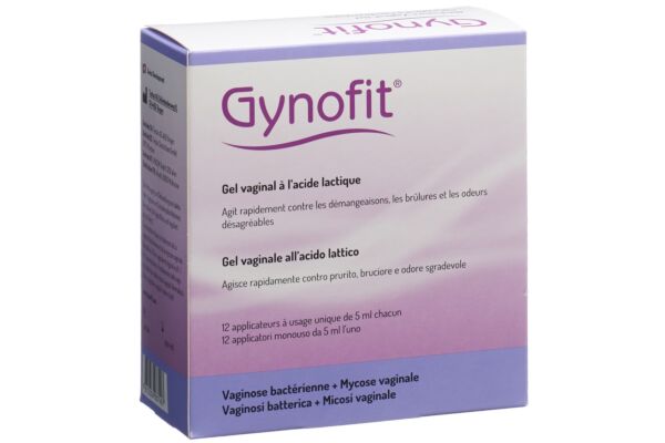 Gynofit gel vaginale acide lactique 12 x 5 ml