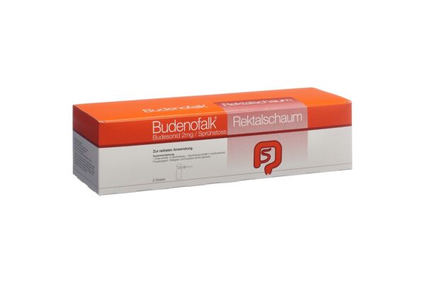 Budenofalk mousse rect 2 mg/dose 2 x 14 dos