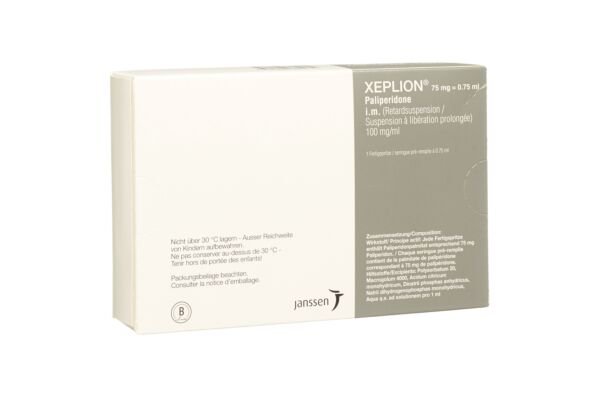 Xeplion susp inj 75 mg/0.75ml ser pré 0.75 ml
