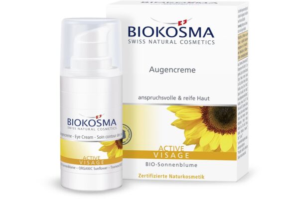 BIOKOSMA ACTIVE Visage Crème pour les yeux 15 ml
