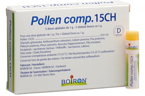 Boiron pollen comp. glob 15 CH 5 x 1 dos