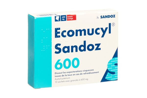 Ecomucyl Sandoz gran 600 mg sach 10 pce