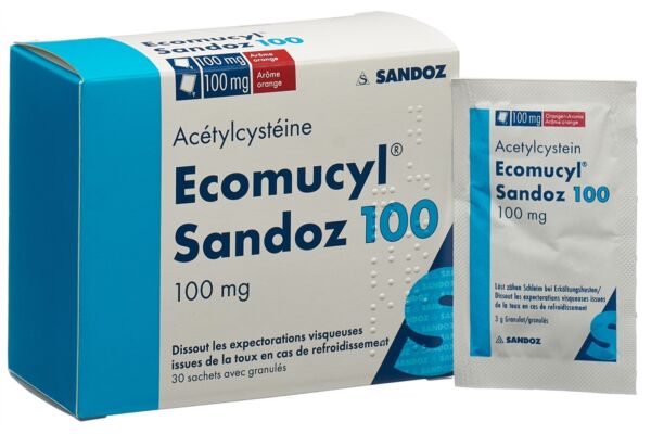 Ecomucyl Sandoz gran 100 mg sach 30 pce