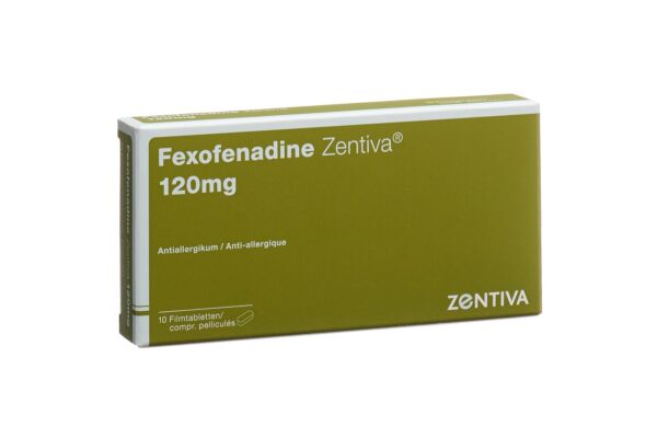 Fexofenadine Zentiva Filmtabl 120 mg 10 Stk