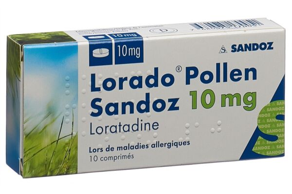 Lorado Pollen Sandoz Tabl 10 mg 10 Stk