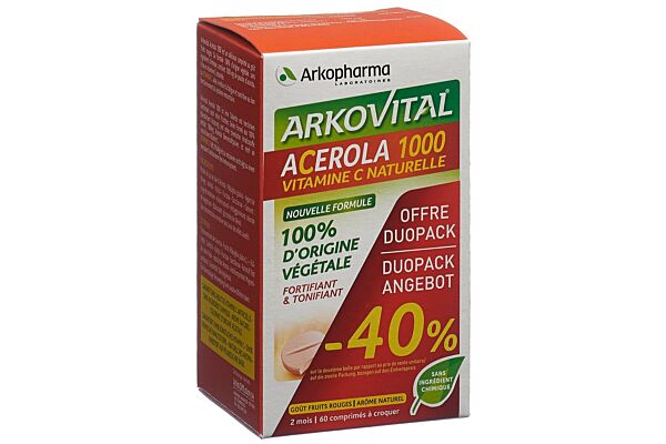 Arkovital Acerola Arkopharma cpr 1000 mg duo 2 x 30 pce