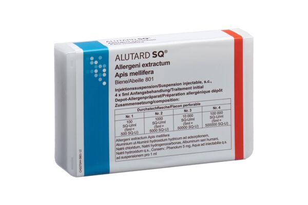 Alutard SQ Apis mellifera Inj Susp Anfang Behandlung 4 x 5 ml