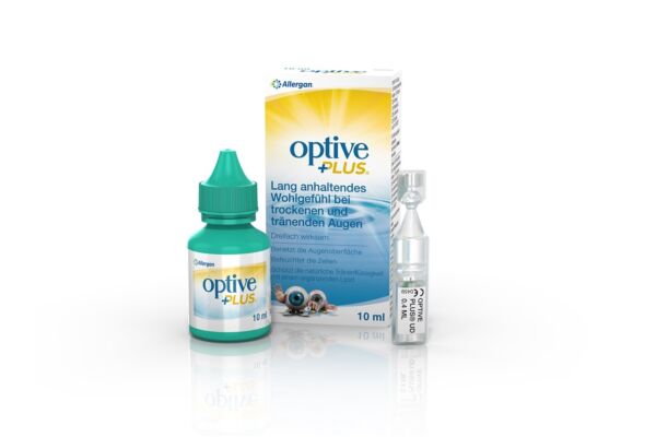 Optive Plus Augen-Pflegetropfen Fl 10 ml