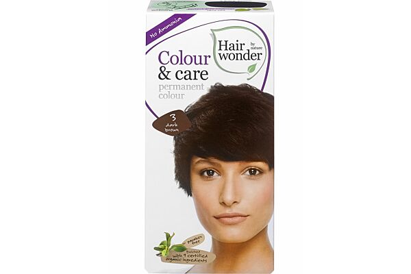 Henna Hairwonder Colour & Care 3 dunkelbraun