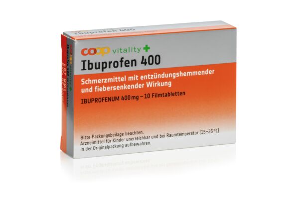 Coop Vitality Ibuprofen Filmtabl 400 mg 10 Stk
