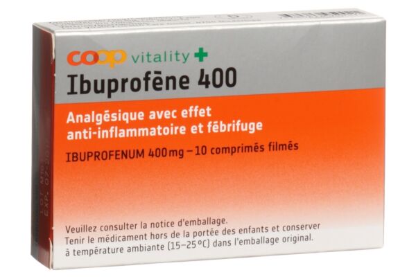 Coop Vitality Ibuprofène cpr pell 400 mg 10 pce
