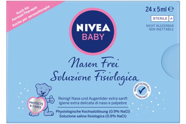 Nivea Baby Nasen Frei Lös 0.9 % 24 x 5 ml