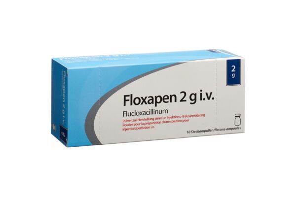 Floxapen subst sèche 2 g flac 10 pce
