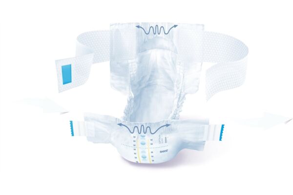 Seni Optima Super changes complets M avec ceinture respirants tour de taille 70-105cm 6 gouttes 10 pce