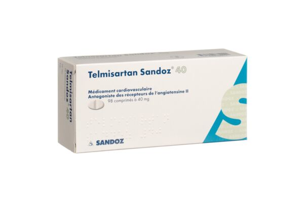 Telmisartan Sandoz Tabl 40 mg 98 Stk