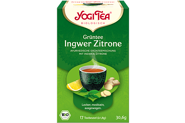 Yogi Tea Thé vert Gingembre citron 17 sach 1.8 g