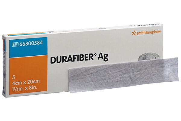 Durafiber AG Wundauflage 4x20cm steril 5 Stk