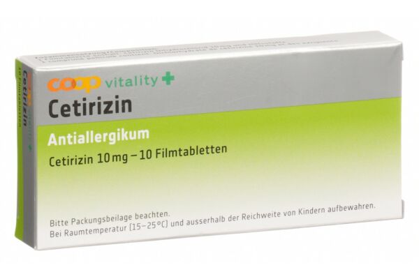 Coop Vitality Cetirizin Filmtabl 10 mg 10 Stk