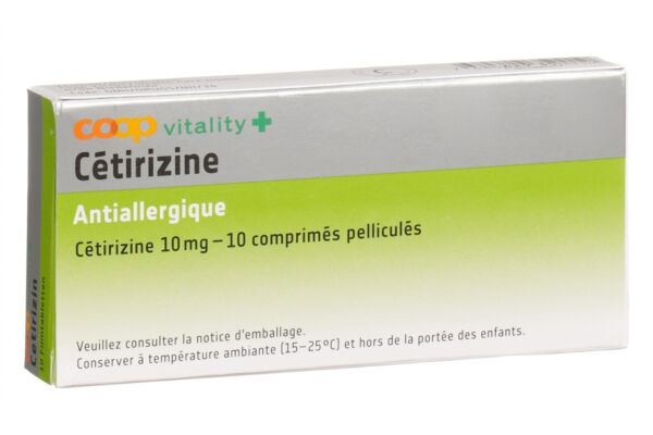 Coop Vitality Cétirizine cpr pell 10 mg 10 pce