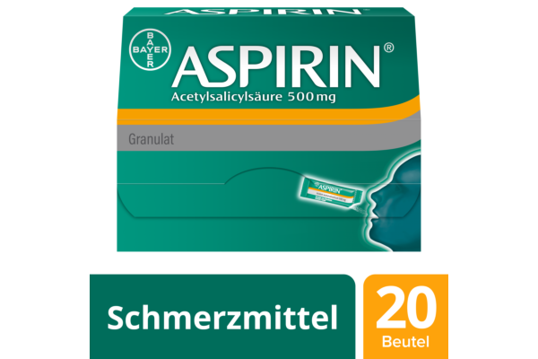 Aspirin Gran 500 mg Btl 20 Stk
