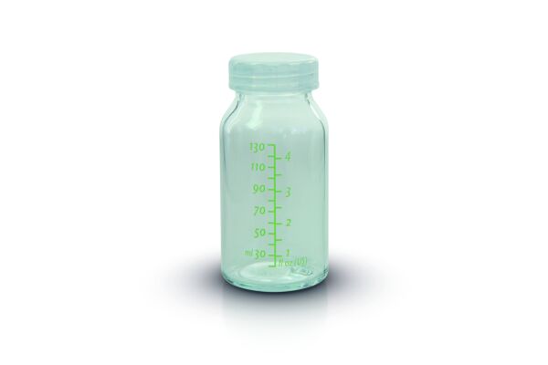 Ardo GLASS BOTTLE Glasflasche 130ml für Kliniken inklusive Flaschendeckel