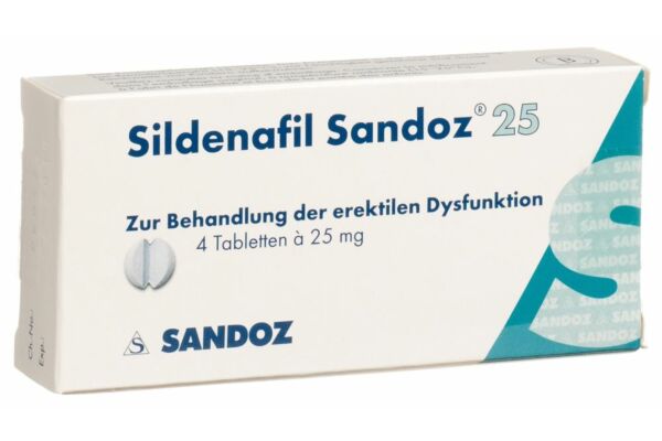 Sildenafil Sandoz Tabl 25 mg 4 Stk