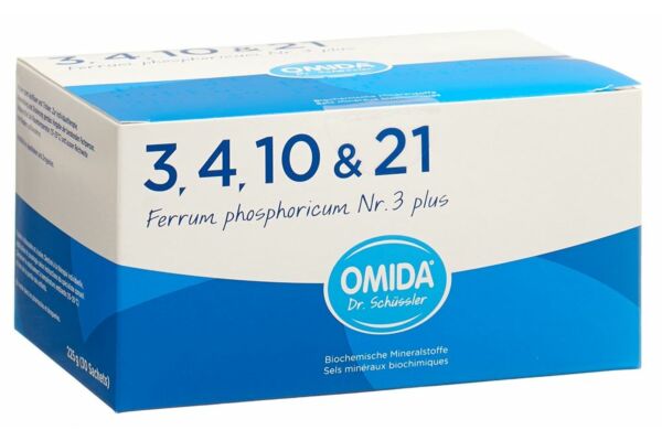 Omida Schüssler Nr3 Ferrum phosphoricum plus Plv Btl 30 Stk