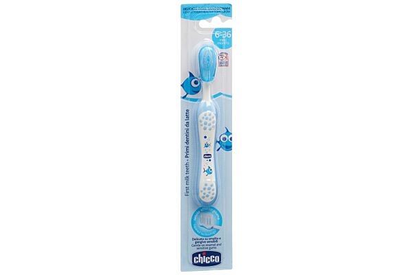 Chicco brosse à dents light blue 6m+