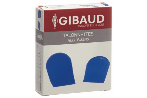 GIBAUD talonnette Gr2 39-42 silicone bleu 1 paire