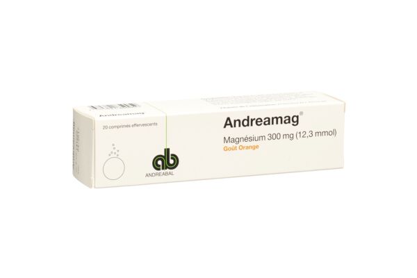 AndreaMag cpr eff 300 mg avec arôme orange bte 20 pce