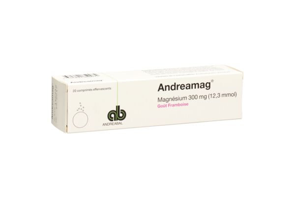 AndreaMag Brausetabl 300 mg mit Himbeeraroma Ds 20 Stk