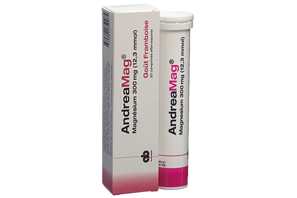 AndreaMag cpr eff 300 mg avec arôme framboise bte 20 pce